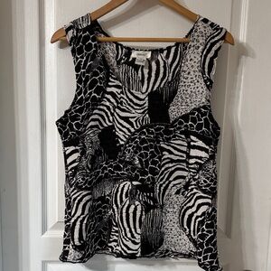 Dorman Monochrome Animal Print Women's Tank Top